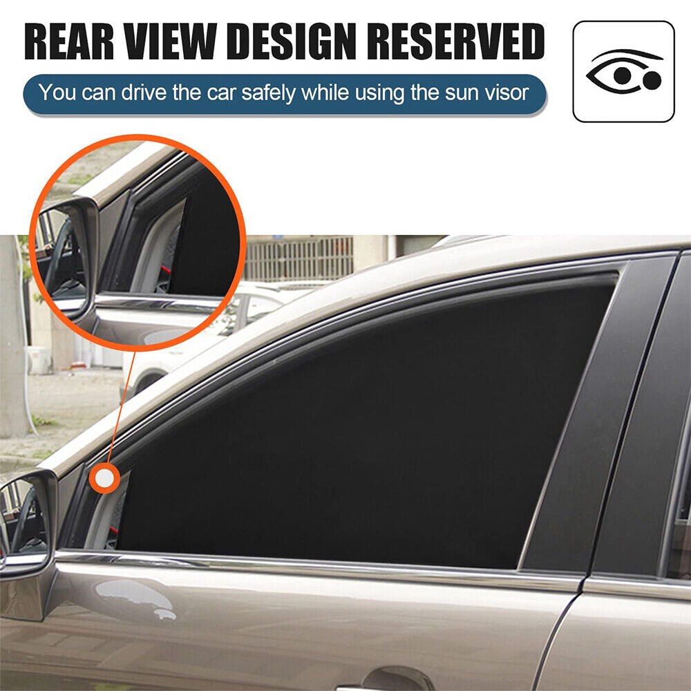 4 Magnetic Car Window Shades – UV Blocker & Privacy Screen (Perfect for Kids & Pets)