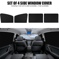 4 Magnetic Car Window Shades – UV Blocker & Privacy Screen (Perfect for Kids & Pets)