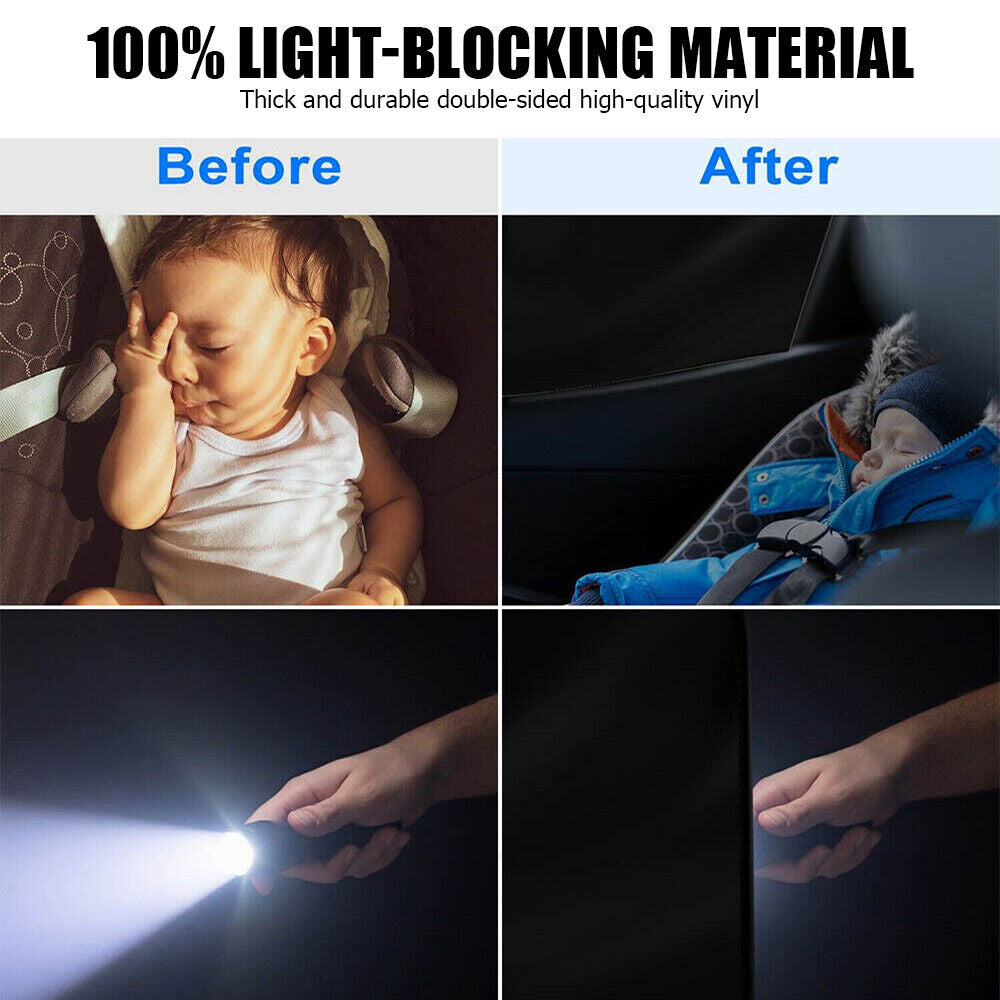 4 Magnetic Car Window Shades – UV Blocker & Privacy Screen (Perfect for Kids & Pets)