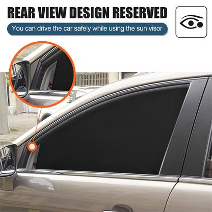 4 Magnetic Car Window Shades – UV Blocker & Privacy Screen (Perfect for Kids & Pets)
